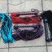 NEW Black Red Purple Turquoise Teal 70 Tail Leather Flogger Whip - GORGEOUS