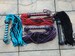 NEW White Black Red Purple Turquoise Teal 70 Tail Leather Flogger Whip - GORGEOUS 