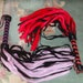 BLACK or RED or PURPLE or Turquoise Teal Leather & Fur Mop Flogger - Amazing Gift Idea