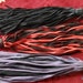 Heavy Thuddy Knuckle Black Purple Red Knob Florentine Leather Flogger - NEW MUST SEE