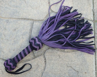 Frusta leggera in pelle - 70 code morbide - MAGIC MINI Frusta corta viola