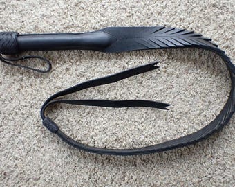 LEDER DRACHENSCHWANZ - Top Qualität Leder - Viper Spitzen - Seriöses robustes Werkzeug - Hand genäht