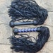 SUPER THUDDY Black Purple PREMIUM Leather Flogger - 100 Tails Falls
