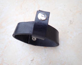 Neue schwarze Leder Gürtel FLOGGER HOLSTER - Halter Träger - einfach zu öffnen und zu installieren