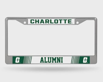 UNC Charlotte 49ers Alumni Metal License Plate Frame Officially Licensed Product