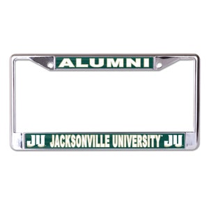 Jacksonville University Alumni Chrome License Plate Frame  Officially licensed product