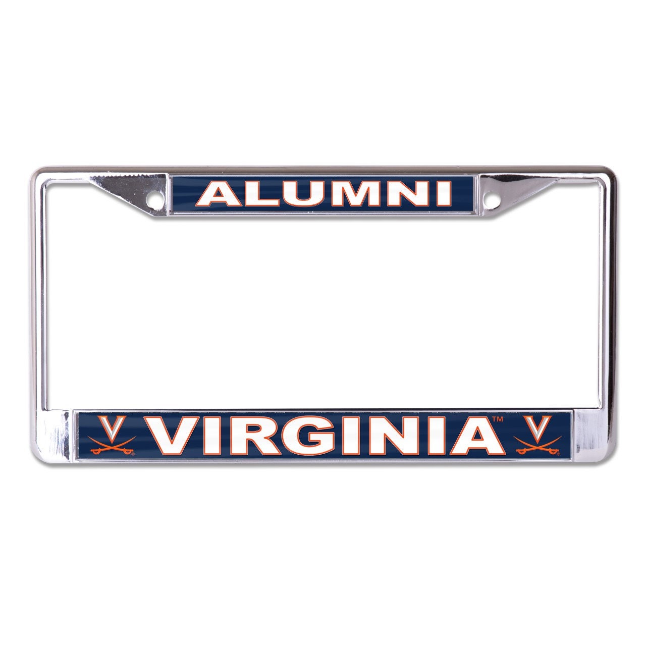 University Of Virginia Alumni Chrome License Plate Frame Officially Licensed Product-(Fermata Partners)