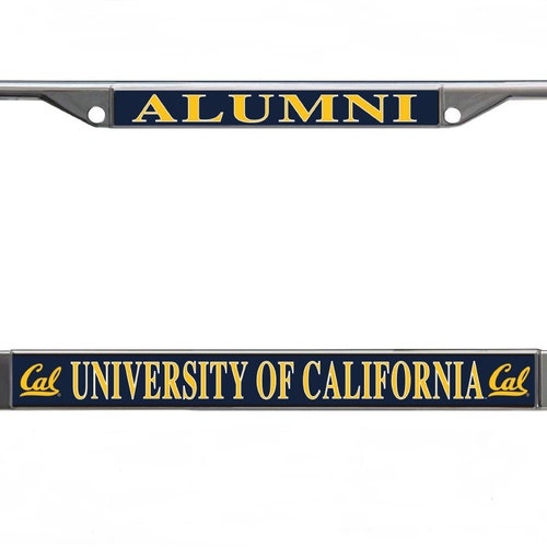 UC Berkeley Alumni Chrome License Plate Frame Officially Etsy