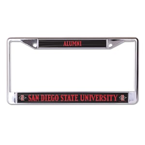 San Diego State University Alumni Chrome License Plate Frame Officially licensed product