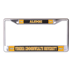 Virginia Commonwealth University VCU Alumni Glossy Print Chrome Frame Officially licensed product