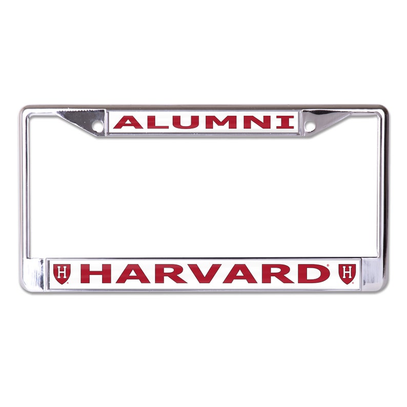 Harvard University Alumni H Logo Chrome License Plate Frame Etsy