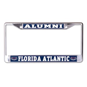 Florida Atlantic University Alumni Chrome License Plate Frame Officially licensed product