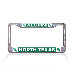 University of North Texas Alumni Chrome License Plate Frame Officially Licensed Product