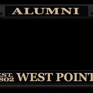 USMA West Point Alumni Black Chrome License Plate Frame Officially Licensed Product