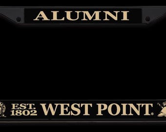 USMA West Point Alumni Black Chrome License Plate Frame Officially Licensed Product