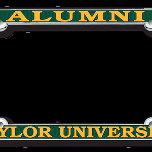 Baylor University Alumni Raised Letters Chrome License Plate Frame Officially Licensed by the NCAA product