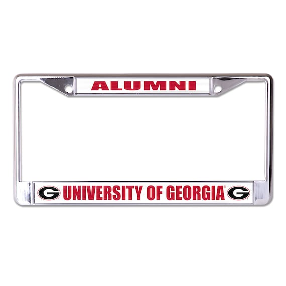University of Georgia Alumni Chrome License Plate Frame - Etsy
