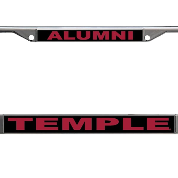Temple University Alumni Chrome License Plate Frame Officially licensed product