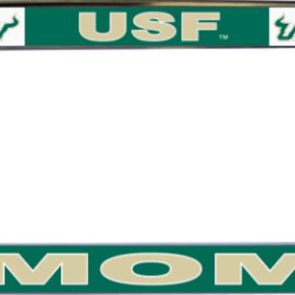 USF University of South Florida Mom NameDrop Glossy Print Chrome Frame Officially licensed product