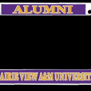 Prairie View A&M University Alumni Chrome License Plate Frame Officially licensed product