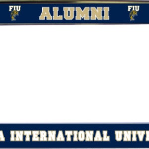 Florida International University Alumni Mascot Logo Chrome License Plate Frame Officially licensed product