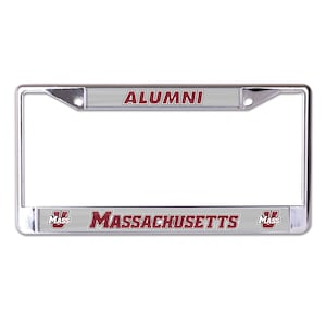 University of Massachusetts (UMass) Alumni Chrome License Plate Frame Officially licensed product