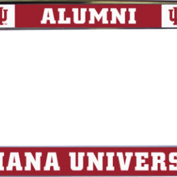 Indiana University Alumni Chrome License Plate Frame Officially licensed product
