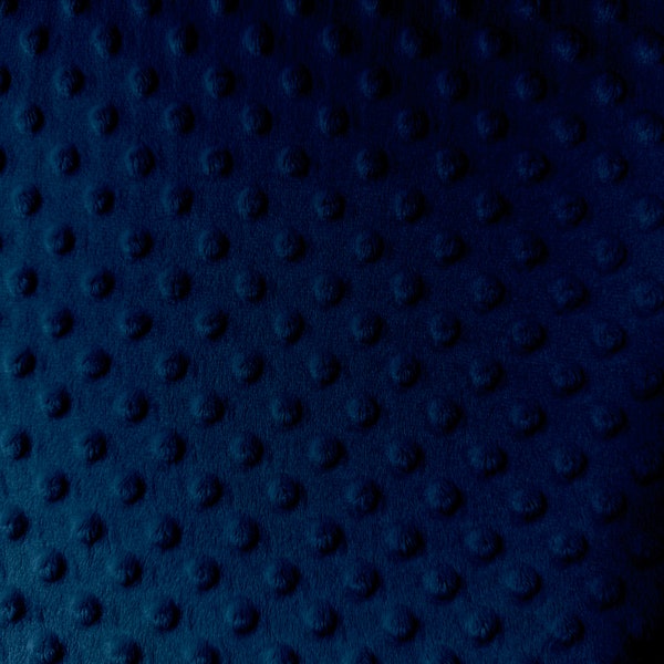 Tissus Minky dot navy - bleu marin navy foncé - Tissu - Polyester - Minky dot fabric - Cuddle Dimple Minky - Embossed Cuddle Fabric