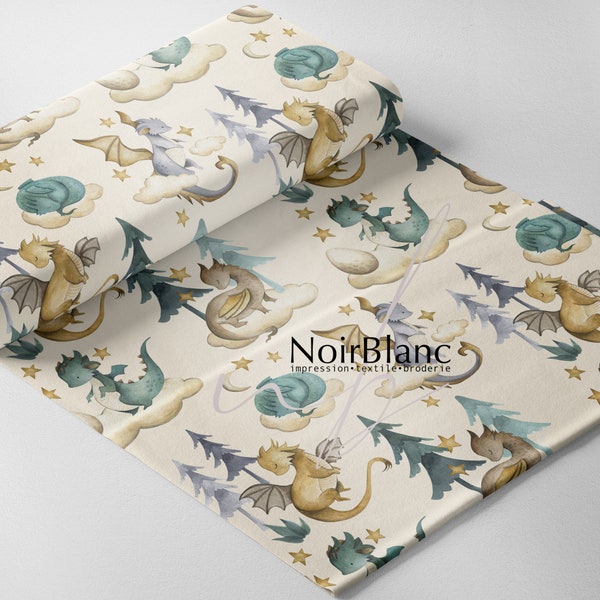 Fabrics - 18 differents type of fabric - Print Dragon and Pine tree