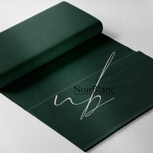 Stretch cotton jersey knit fabric - cotton spandex lycra color dark green