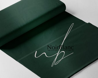 Stretch cotton jersey knit fabric - cotton spandex lycra color dark green