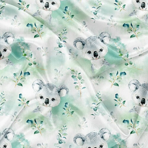 Printed Cuddle Minky Floral White Print Minky Fabric by the Etsy