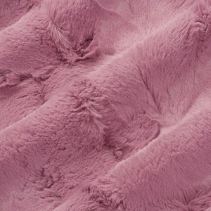 Faux Fur Shannon Fabrics - Luxe Cuddle Hide Wild Rose (pink)