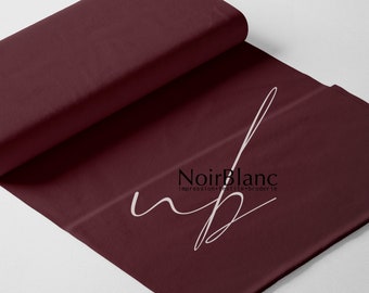 Stretch cotton jersey knit fabric - cotton spandex lycra - burgundy color