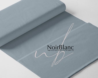 Stretch cotton jersey knit fabric - cotton spandex lycra light blue color