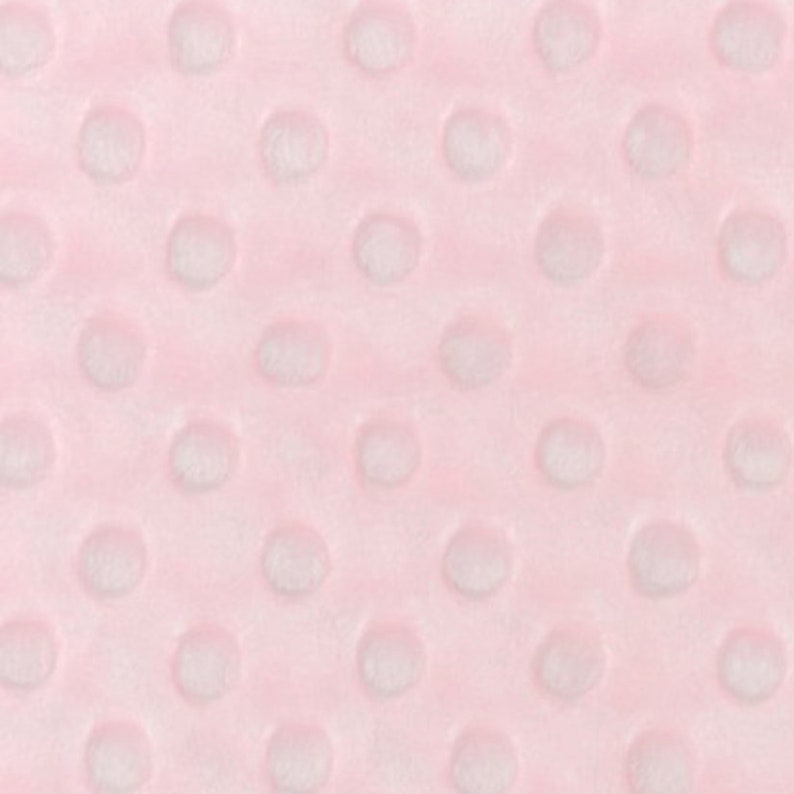 Minky dot fabric light pink Pink Minky fabric by the yard Etsy
