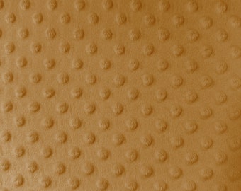 Minky dot fabric brown coffee - Dimple Minky - Embossed Fabric
