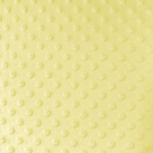 Minky dot fabric banana yellow - Minky fabric by the yard - Dimple Minky - Embossed Fabric