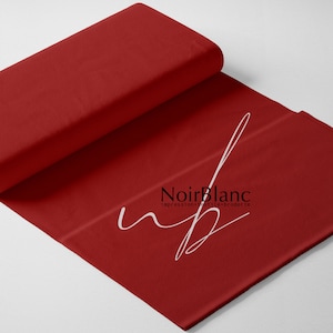Stretch cotton jersey knit fabric - cotton spandex lycra red color