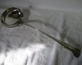 Mappin and Webb Sheffield England 1864-1872 Kings Silver Pattern Large Silverplate Silver plate LADLE 13 quot long Great Condition