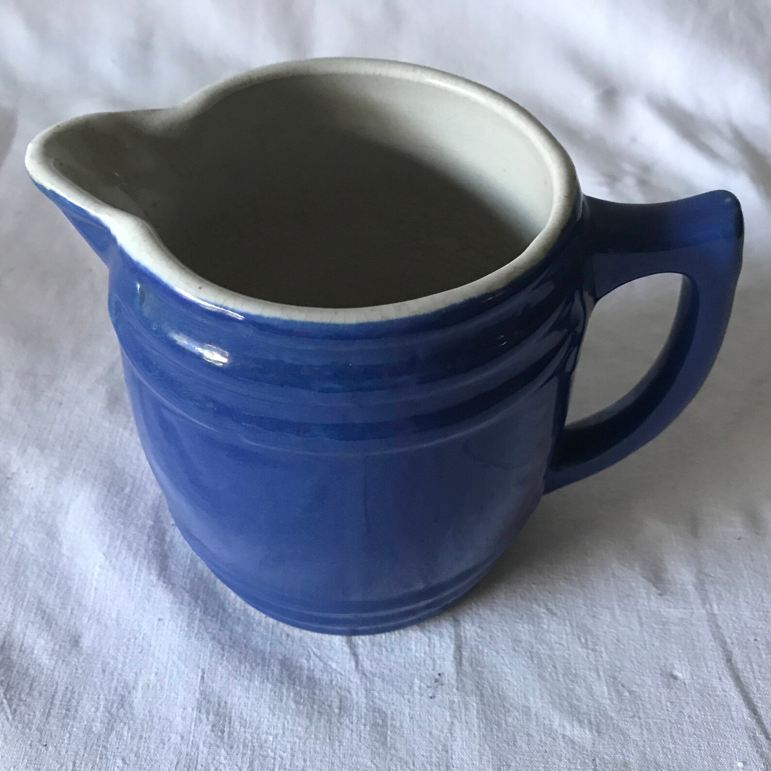 Antiker Blauer Keramik Wasser MilchKrug 1800er Jahre Frühe | Etsy
