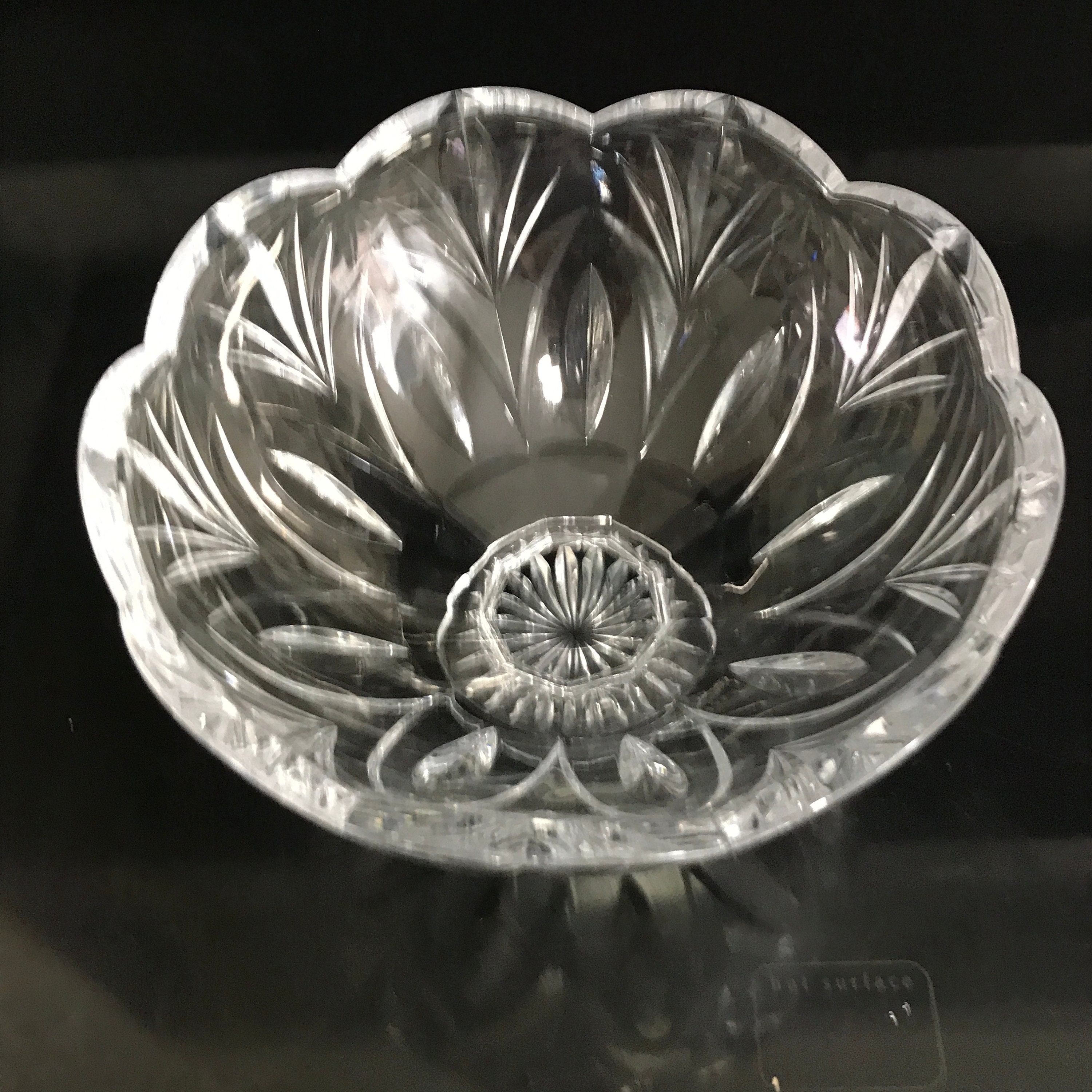 Vintage Medium Waterford crystal bowl Beautiful pattern full lead