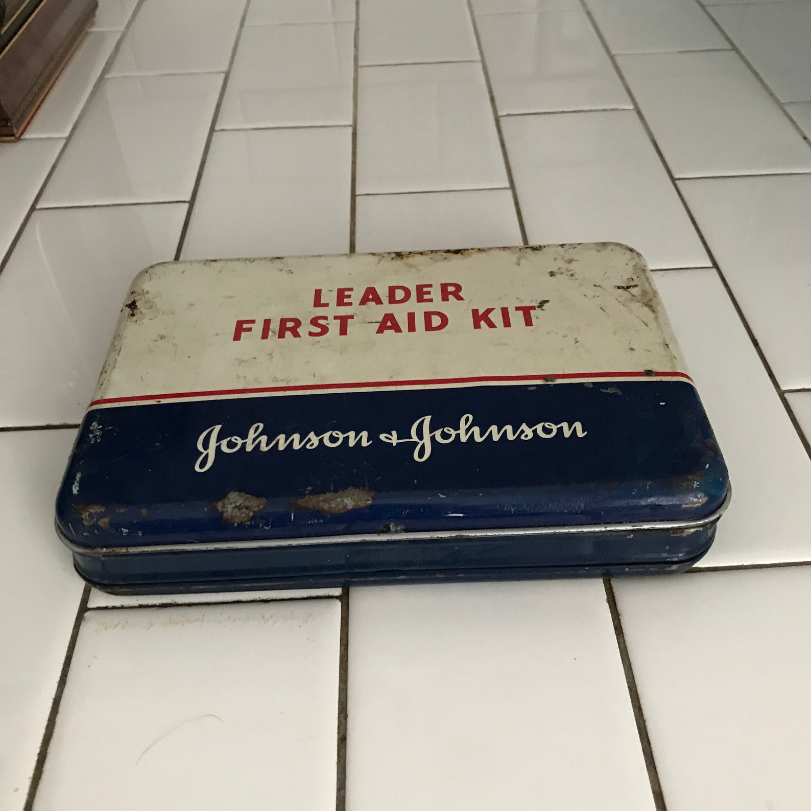 Vintage First Aid Kit With All Contents Johnson and Johnson Etsy
