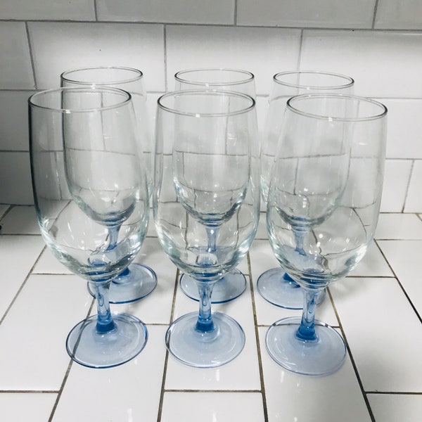 Blue Drinking Goblets Etsy