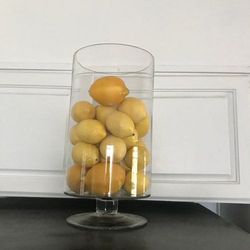 Vintage Giant shops Vase Vessel Collectible Holder Display Glass Display Jar 15