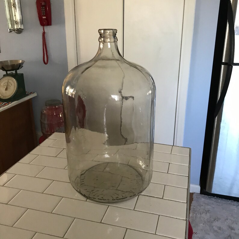 Vintage 5 Gallon Glass Jug Jar Carboy Coins Collectibles Etsy