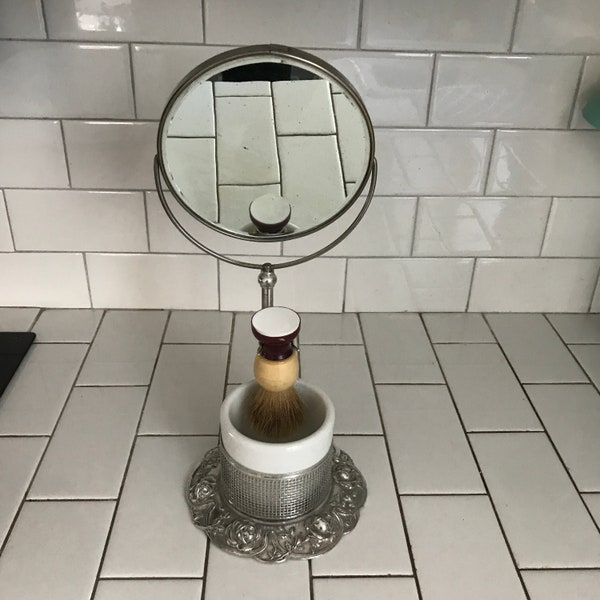 Antique Shaving Mirror Etsy