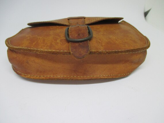 vintage leather money bag