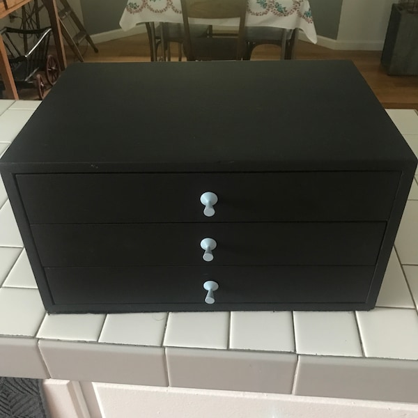 Black Powder Storage Box Etsy