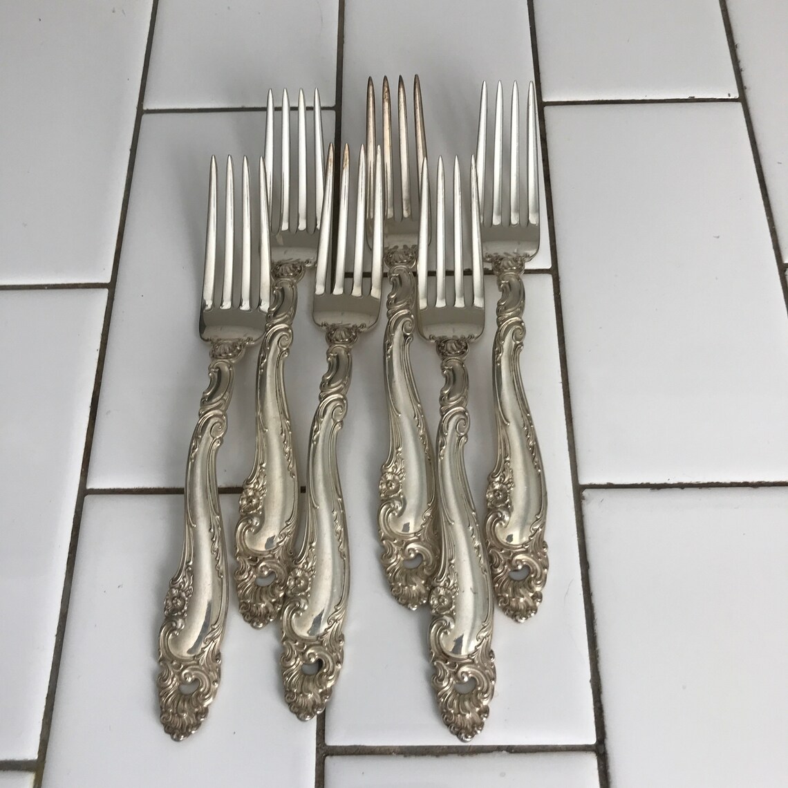 Vintage Sterling Silver Gorham Dinner Forks 6 pieces 410 grams Etsy